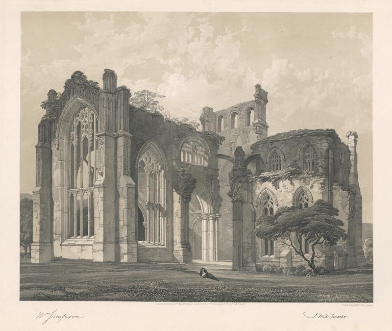 R834 Melrose Abbey from the West